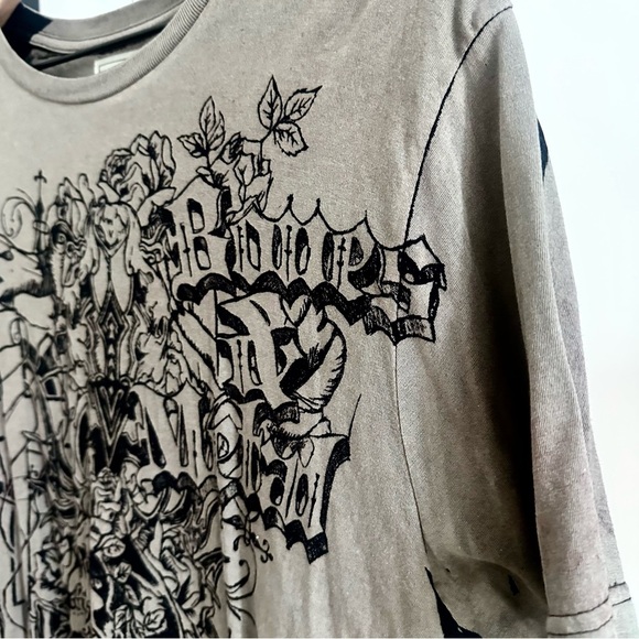 Buffalo David Bitton Gray Short Sleeve Vintage Tee Men’s Large - Picture 3 of 6